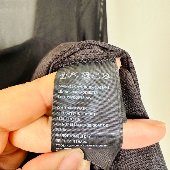 Bardot TASHA Long Sleeve Black MESH DRESS - Picture 10 of 10